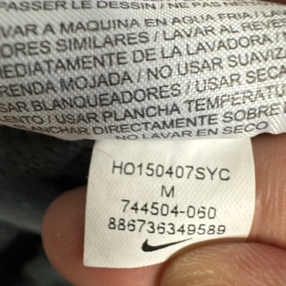 Nike Elite Therma-Fit Pants Mens Medium Grey Basketball Performance Reflective